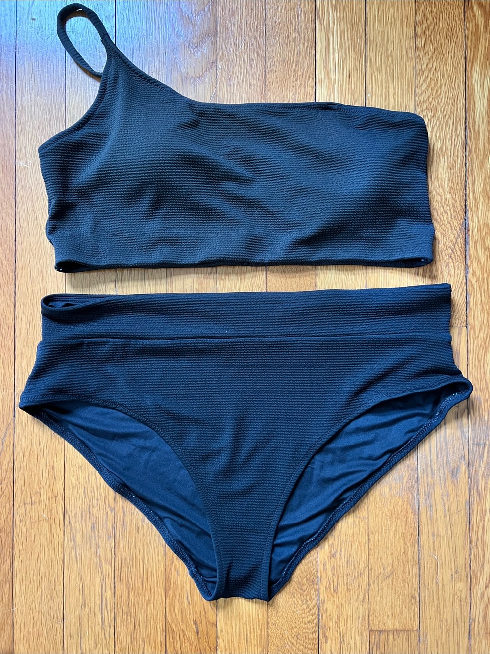 Black One Shoulder Bikini Size XXL